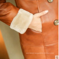 Winter Real Shearling Coat and Fur Coat for Lady Long Style